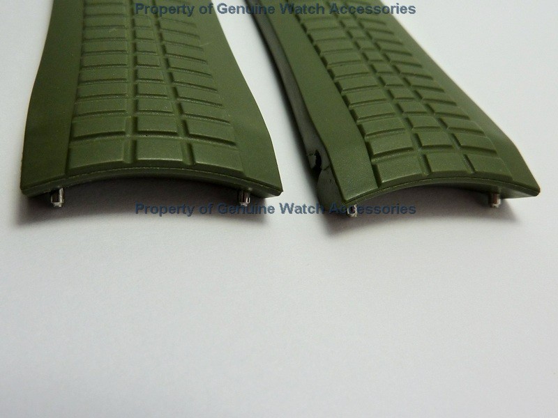 Patek Philippe Aquanaut 5164, 5164A Khaki Green (21mm X 18)Rubber Strap (D31)NEW