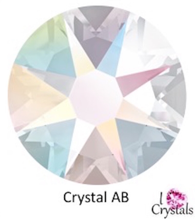 CRYSTAL AB Aurore Boreale 2058 2mm 7ss IHC Austrian Flatback Rhinestones 144 pcs