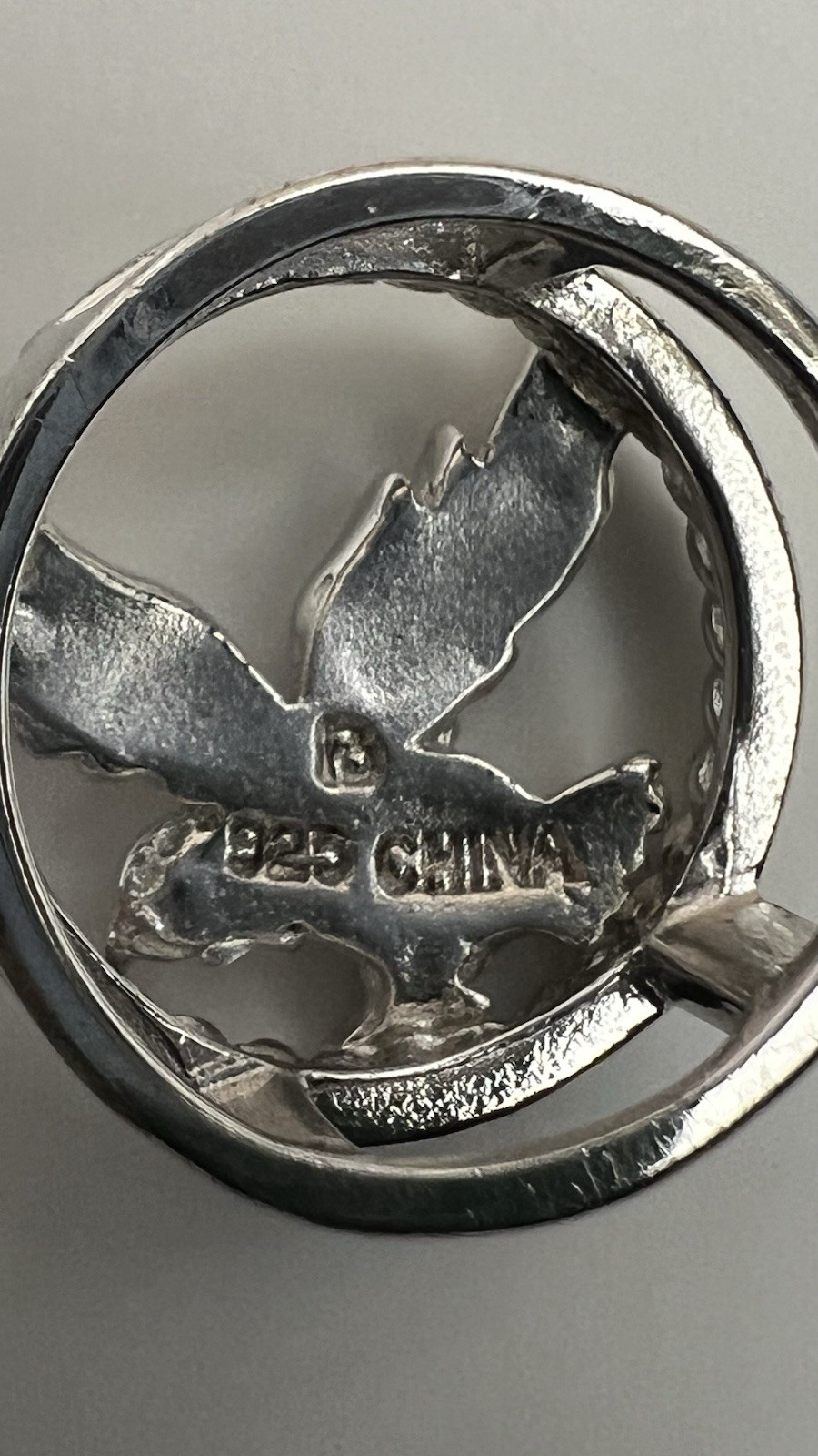 Retired 925 Sterling Silver Ross Simons Eagle Pendant