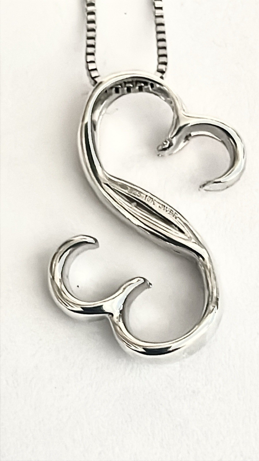 Jane Seymour Open Hearts Diamond Sterling silver, 10K Rose Gold Necklace MRP$199