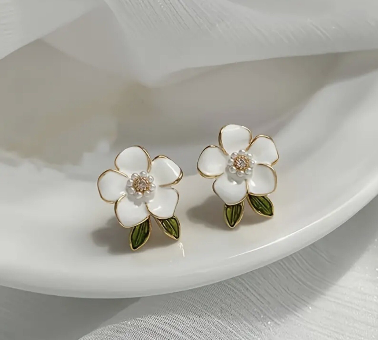 Flowers Stud Earrings, Floral Earrings, All Occasion Gift Idea