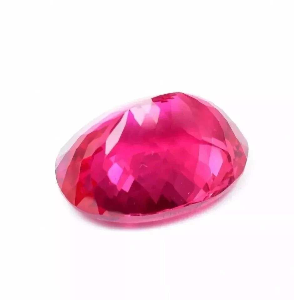 Natural Flawless Ceylon Pink Sapphire 50.5 Ct Oval Cut Certified Loose Gemstone