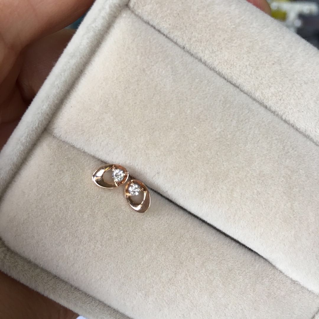 SOld not available Japanese Seawater Akoya Fairy Pearl W/Diamond Earring