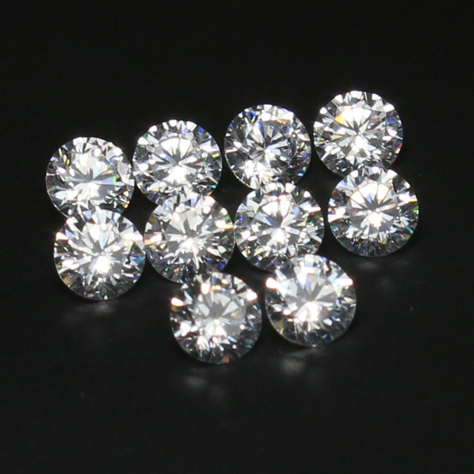 Natural 4.00 mm Round D Color VVS1 Clarity Brilliant Cut Diamond 10 Pcs Lot