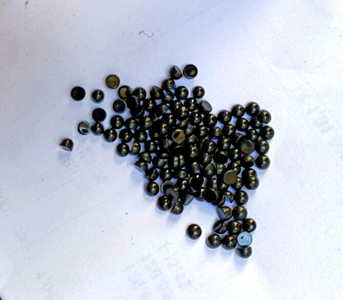 Natural Black Onyx 3 MM Round Shape Flatback Cabochon Loose Stone 100 Pieces Lot