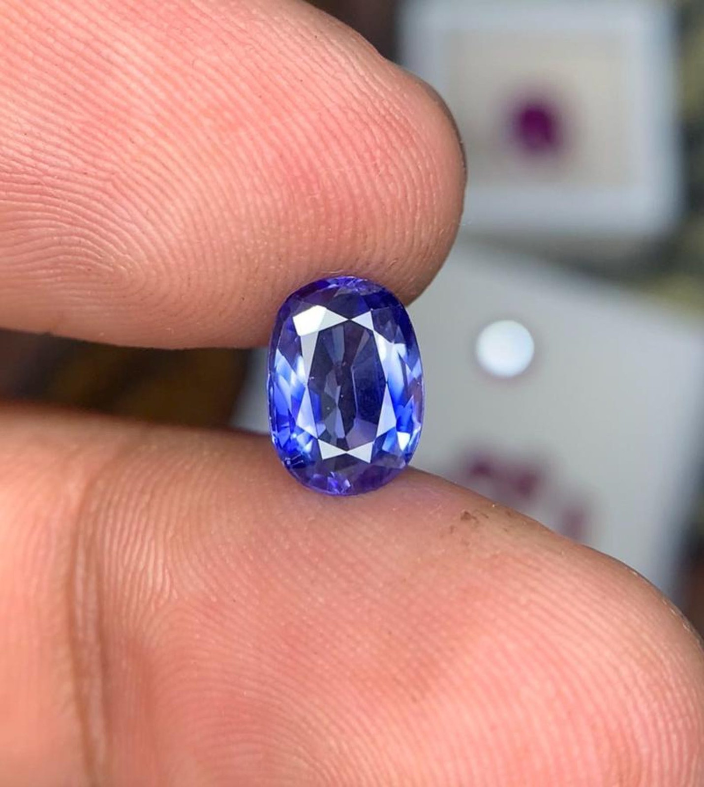 1.89 Ct Rare Natural GIE Certified Ceylon Blue Sapphire Oval Cut Loose Gemstone