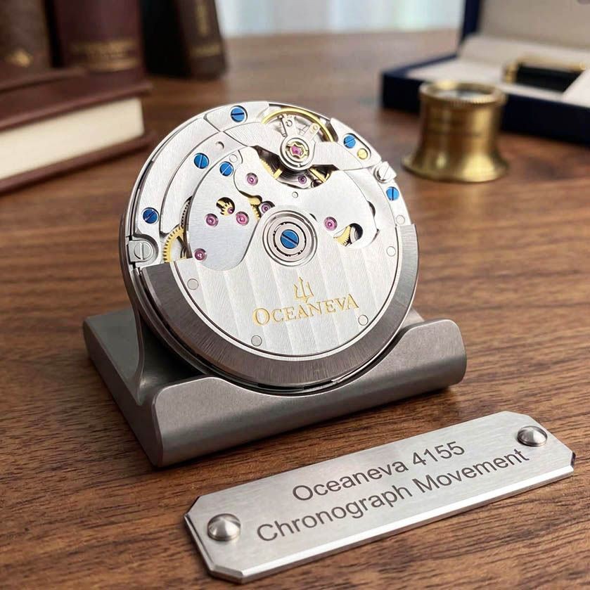 OCEANEVA WAVERACER METEORITE SWISS MADE 41 JEWEL AUTOMATIC CHRONO SAPPHIRE WATCH