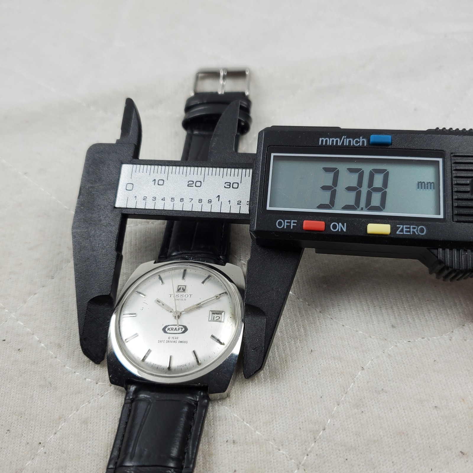 RARE VINTAGE TISSOT KRAFT 10 YEARS SAFE DRIVING SWISS HANDWIND WATCH SERVICED