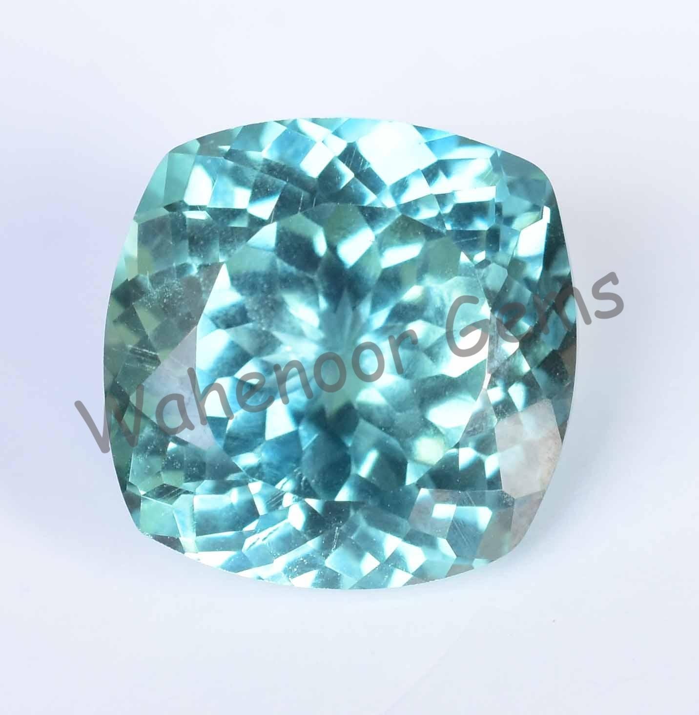 Natural Bi-Color Parti Sapphire 20.00 Ct CERTIFIED Cushion Rare Loose Gemstone