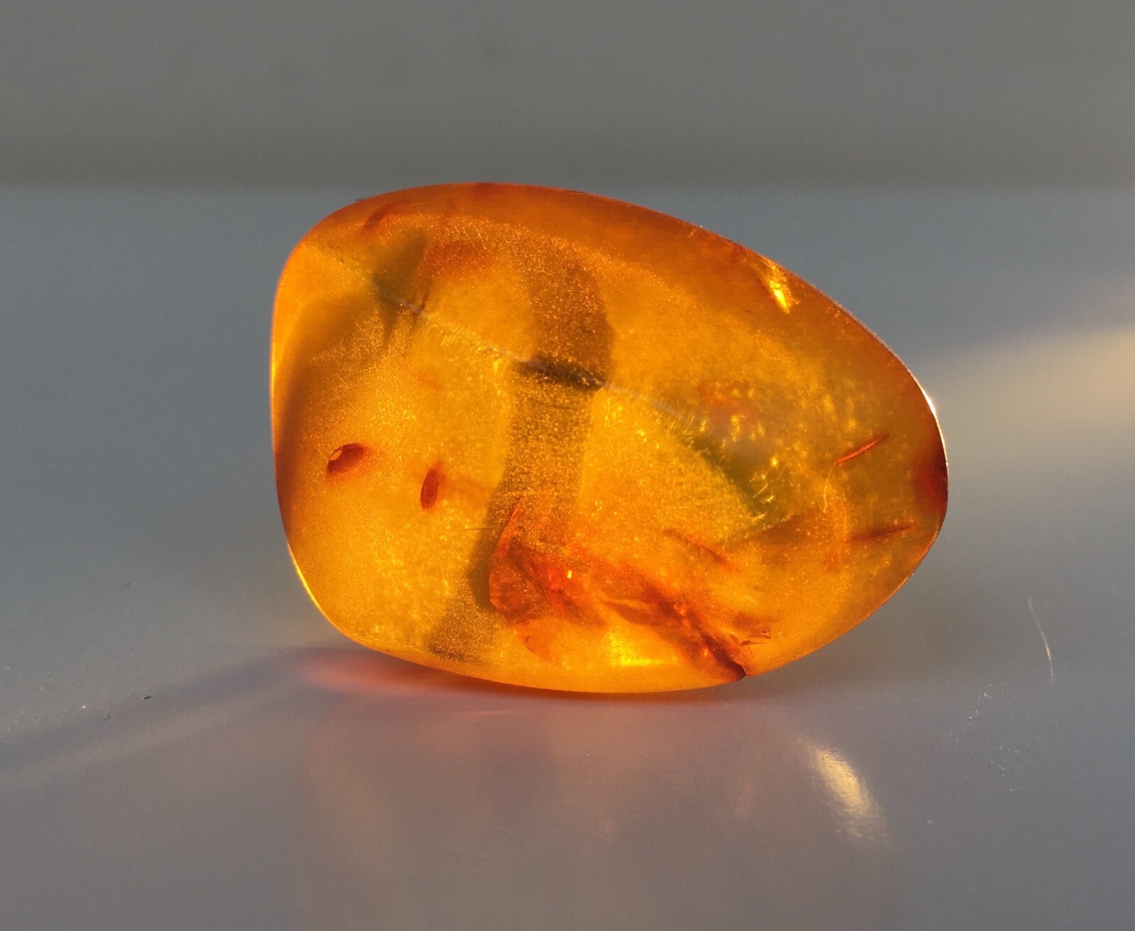 Ring made of Natural Amber Cupronickel USSR period Size 8 18.25 mm 8.86 gr
