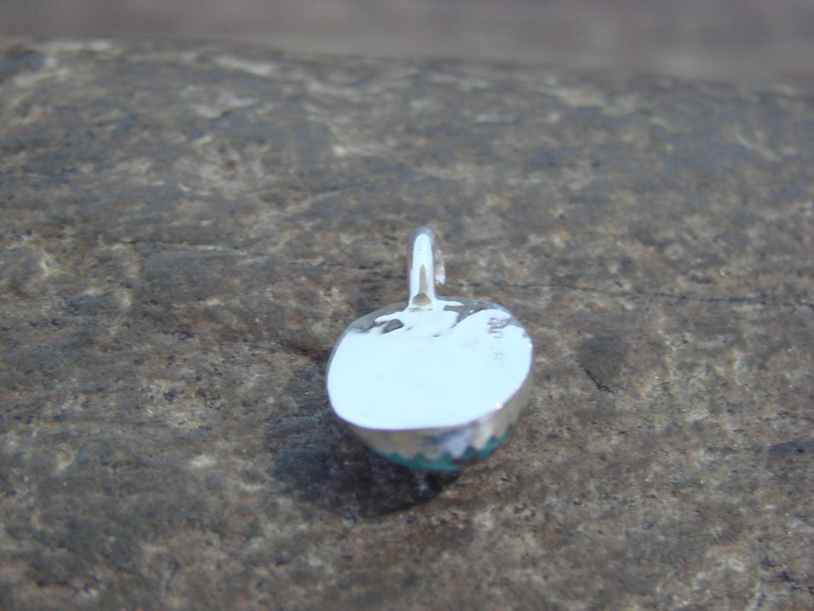 Native American Sterling Silver & Turquoise Pendant – Yazzie
