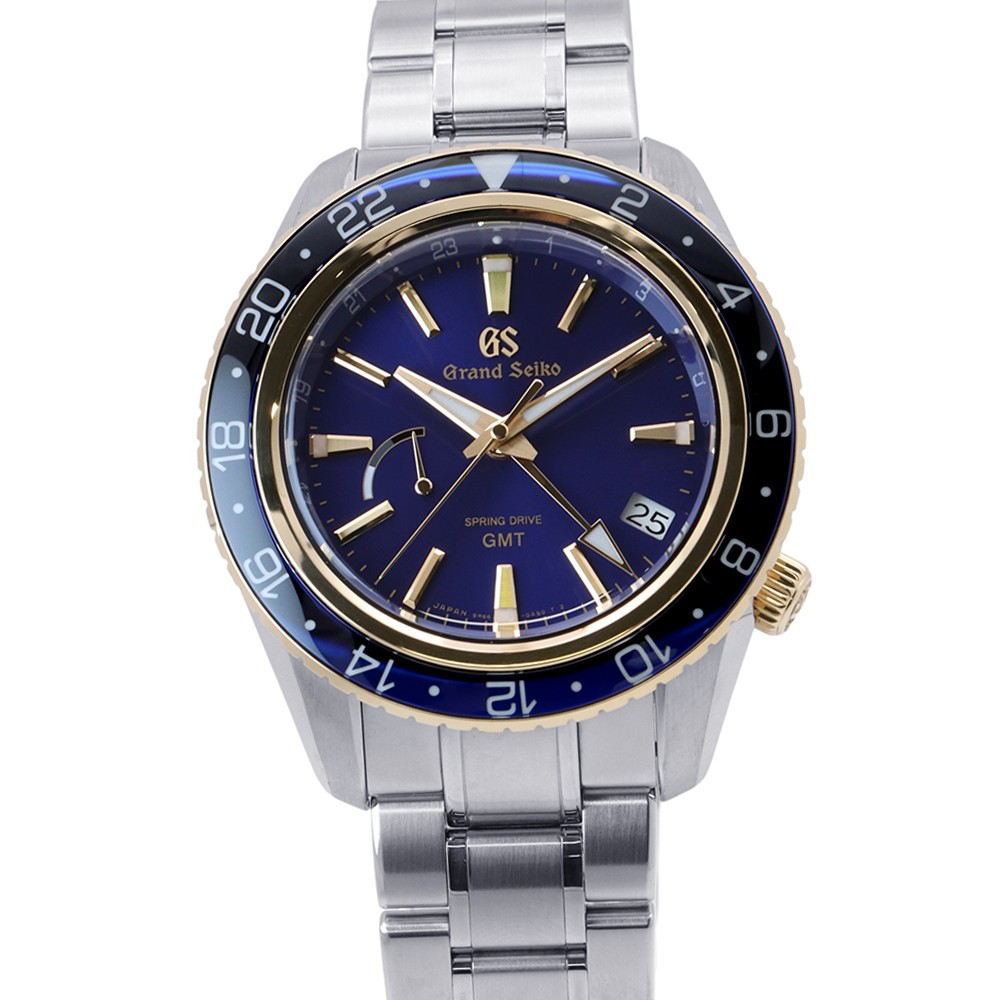 SEIKO Grand Seiko Sports Collection GMT Spring Drive 44mm Steel 18K Yellow G…