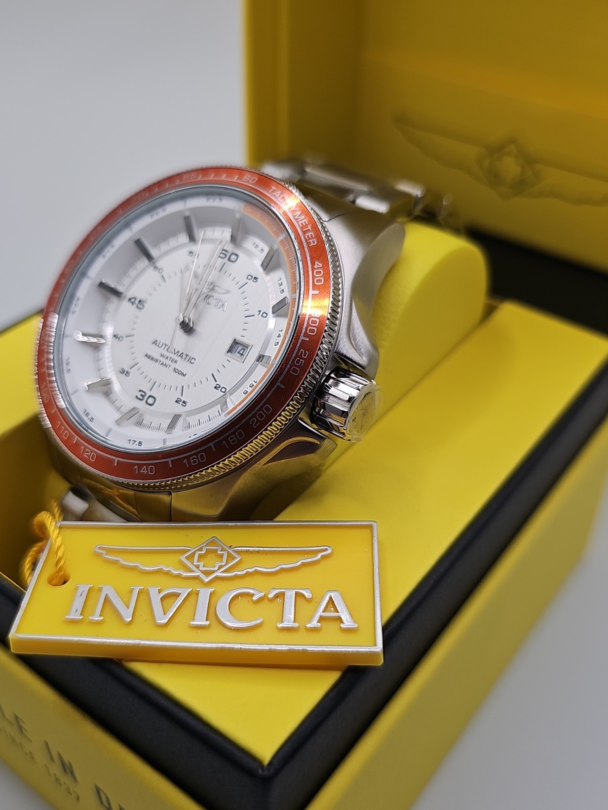 Invicta #48082 Speedway 50mm High Bank Automatic Men’s Watch New With Box