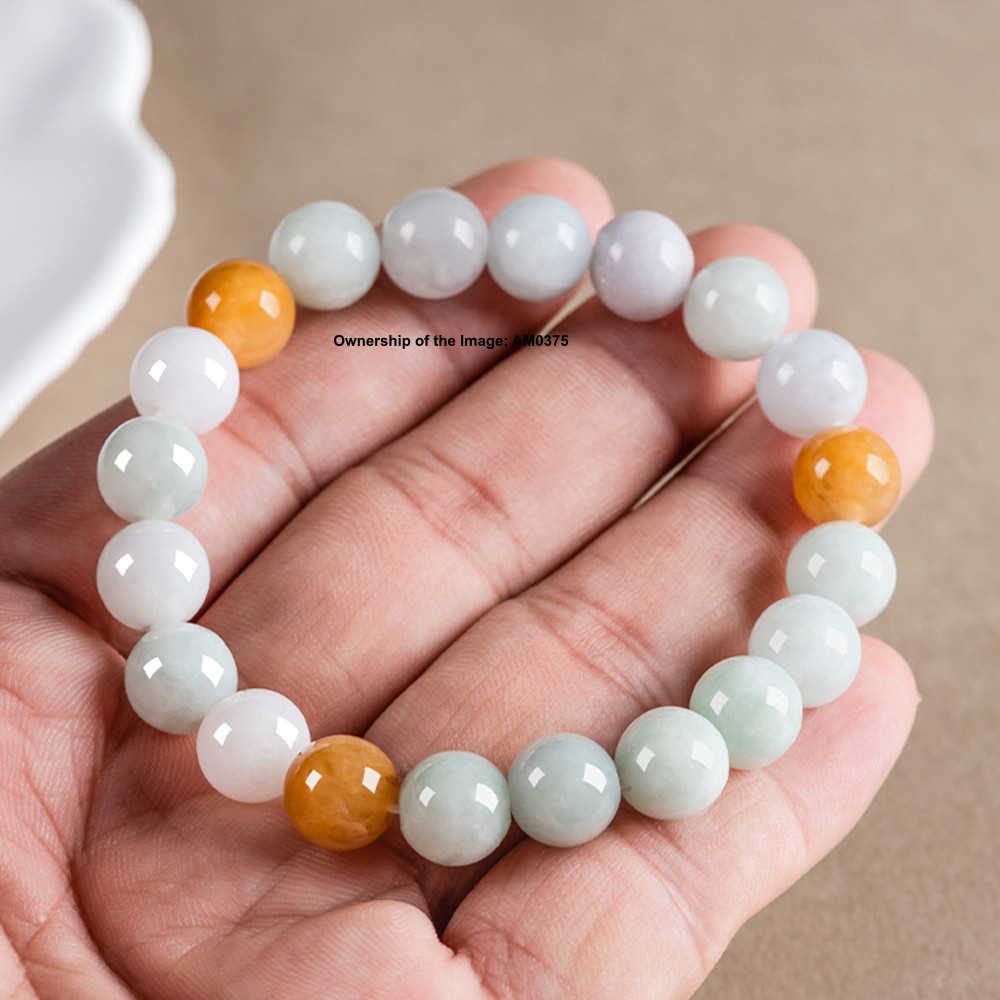 Natural Grade A Jade 10mm Bead Stretch Bracelet Women’s Bracelet 14-16cm