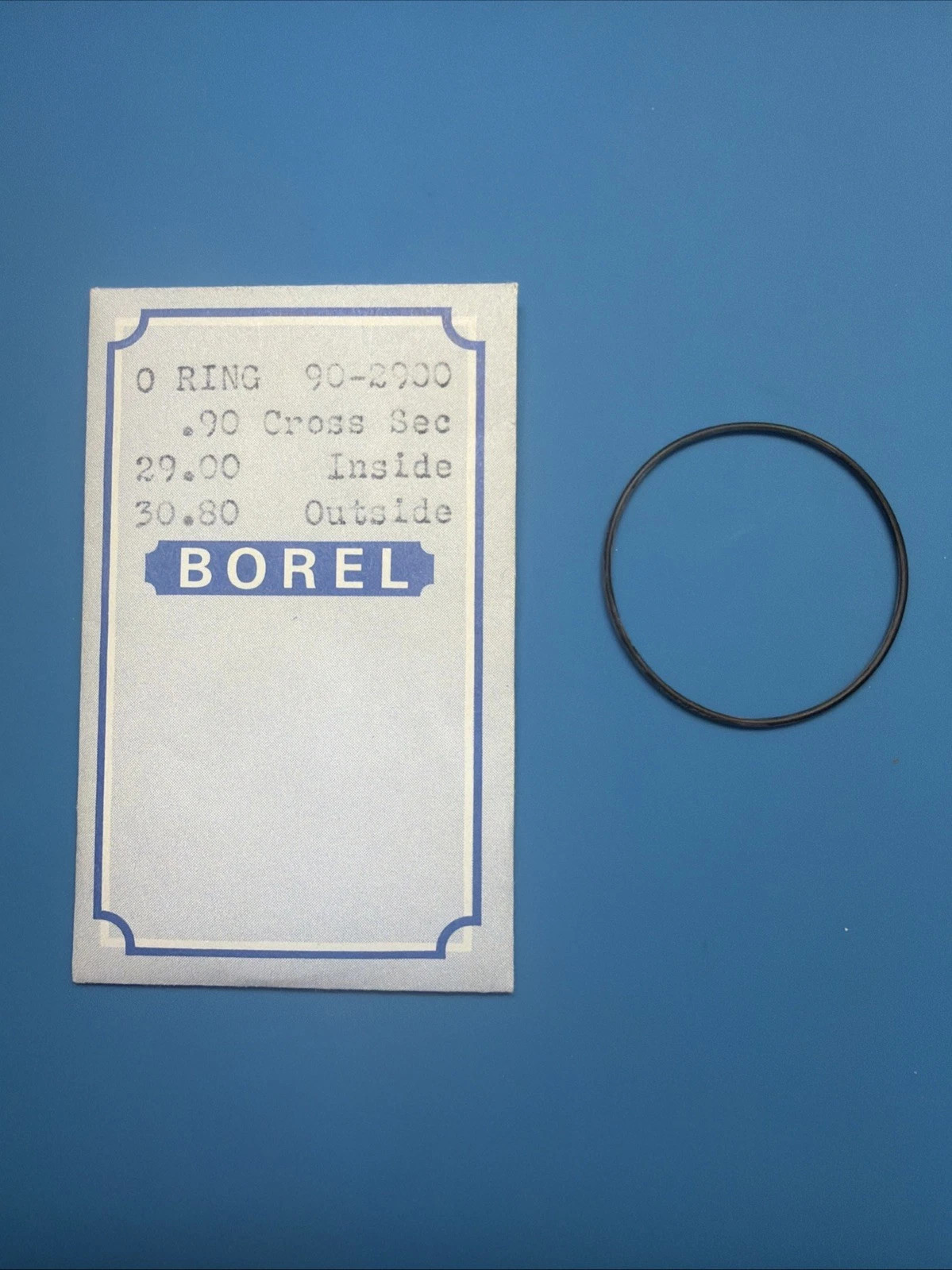 Borel O-Ring 90-2900 Watch Gasket 29.00mm ID x 30.80mm OD x 0.90mm CS