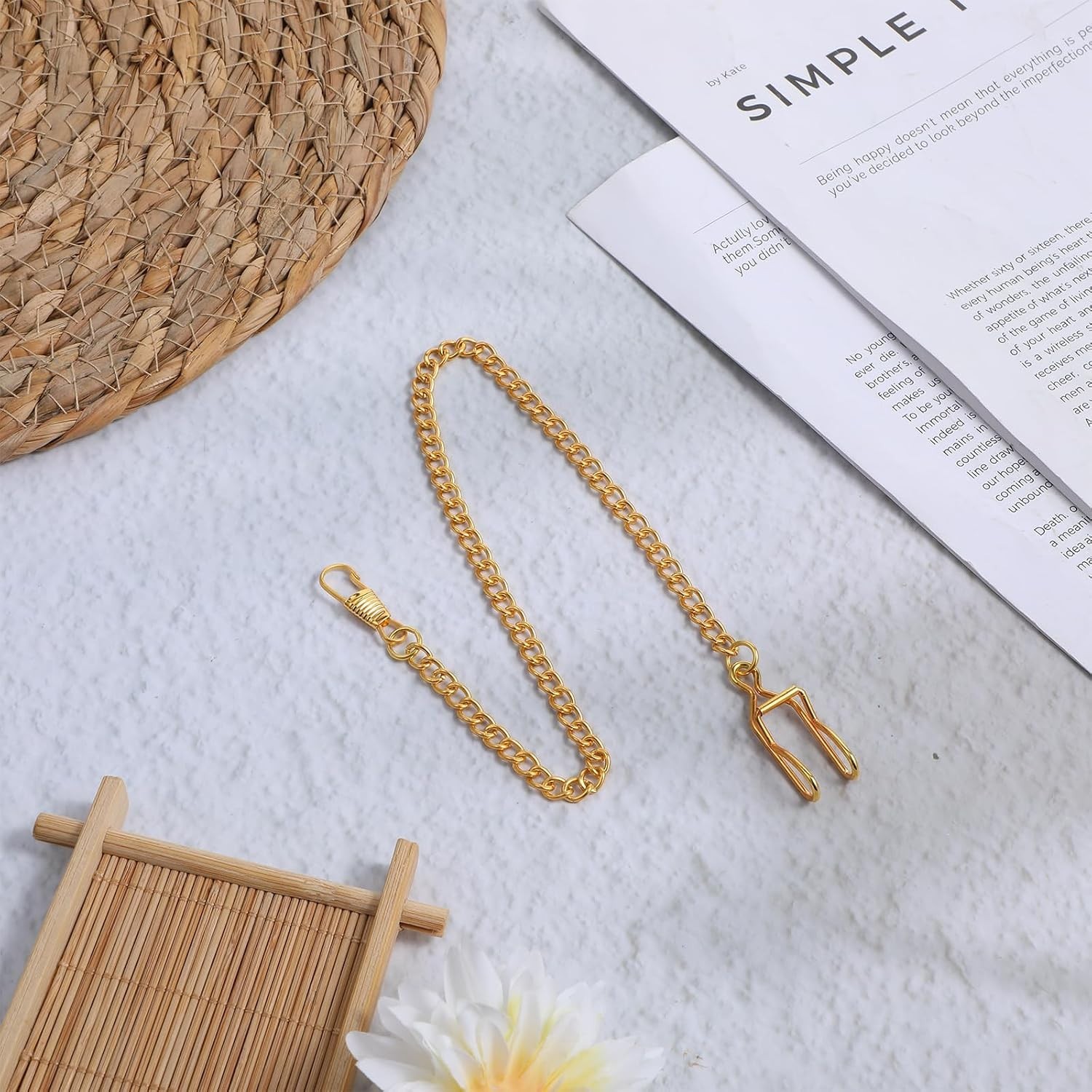 Versatile Gold Alloy Pocket Watch Chain – Stylish Accessory for Every Occasion