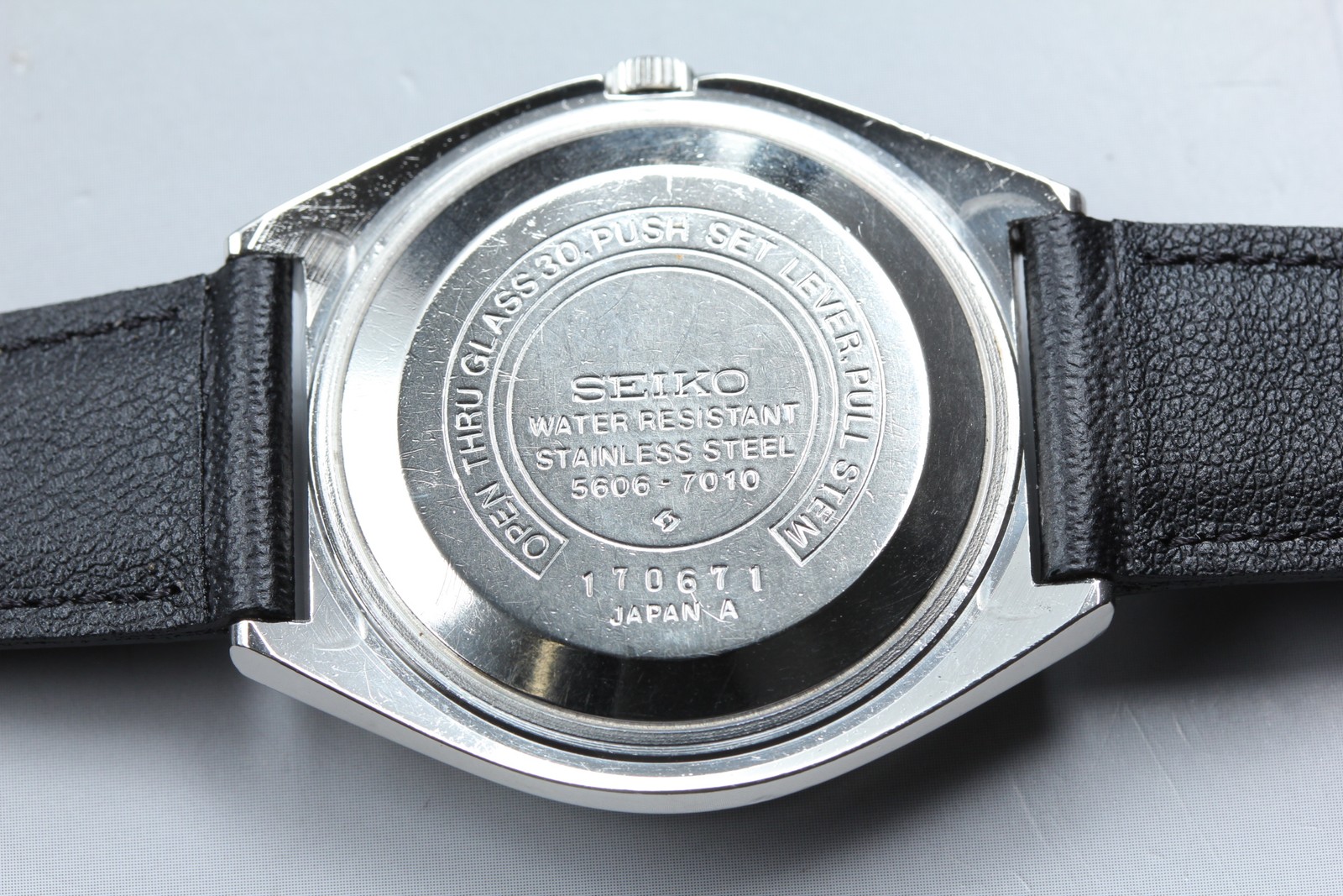 Serviced [Exc+5] Seiko Lord Matic 5606-7010 Kanji Day 37mm Automatic Mens Watch