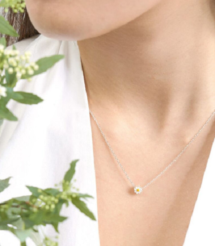 OST Mini Daisy Silver Necklace -OTN222206ESI/KOREA