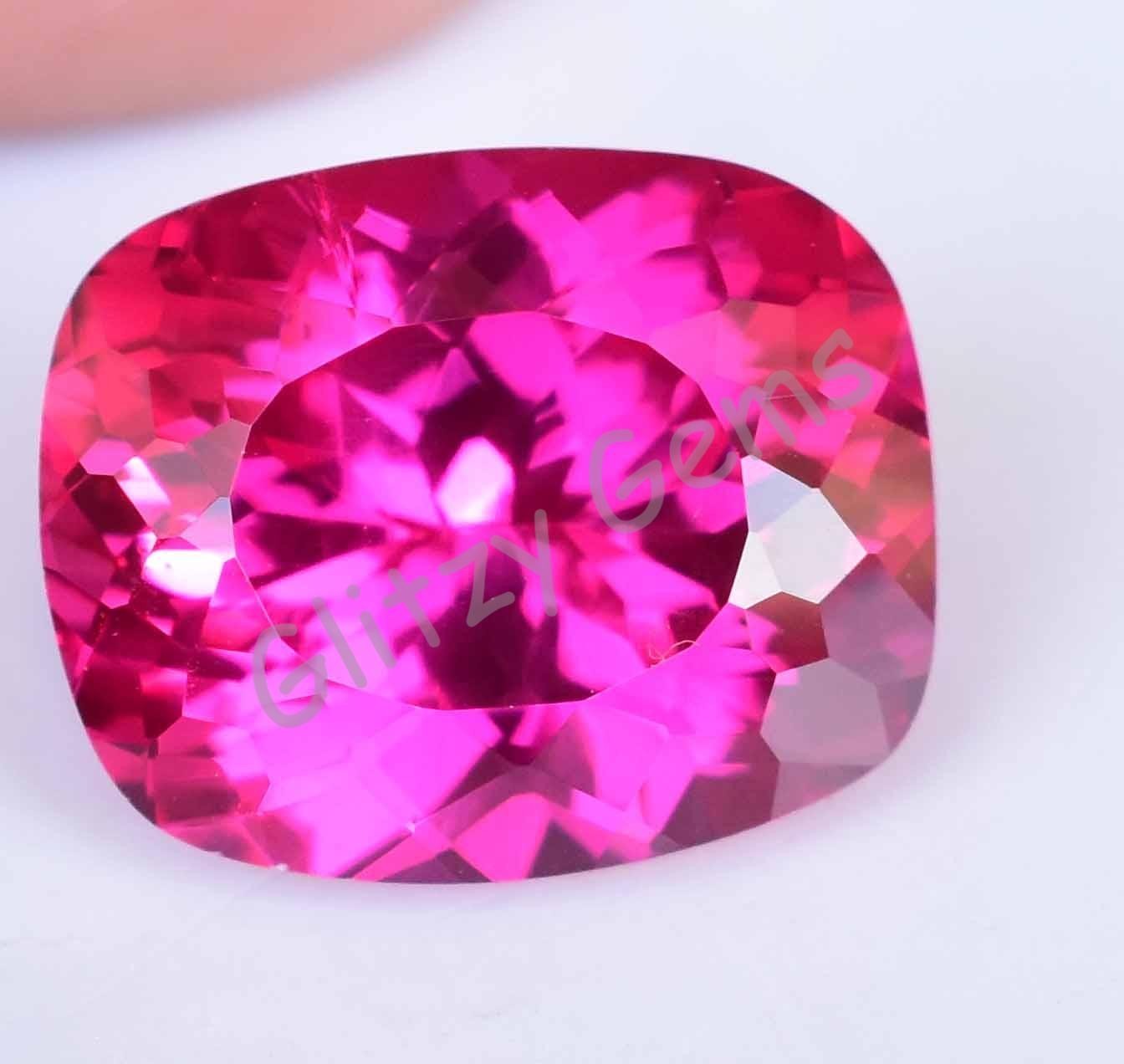 Natural Pink Ruby Mogok 20.00 Ct Cushion Stunning CERTIFIED Loose Gemstone