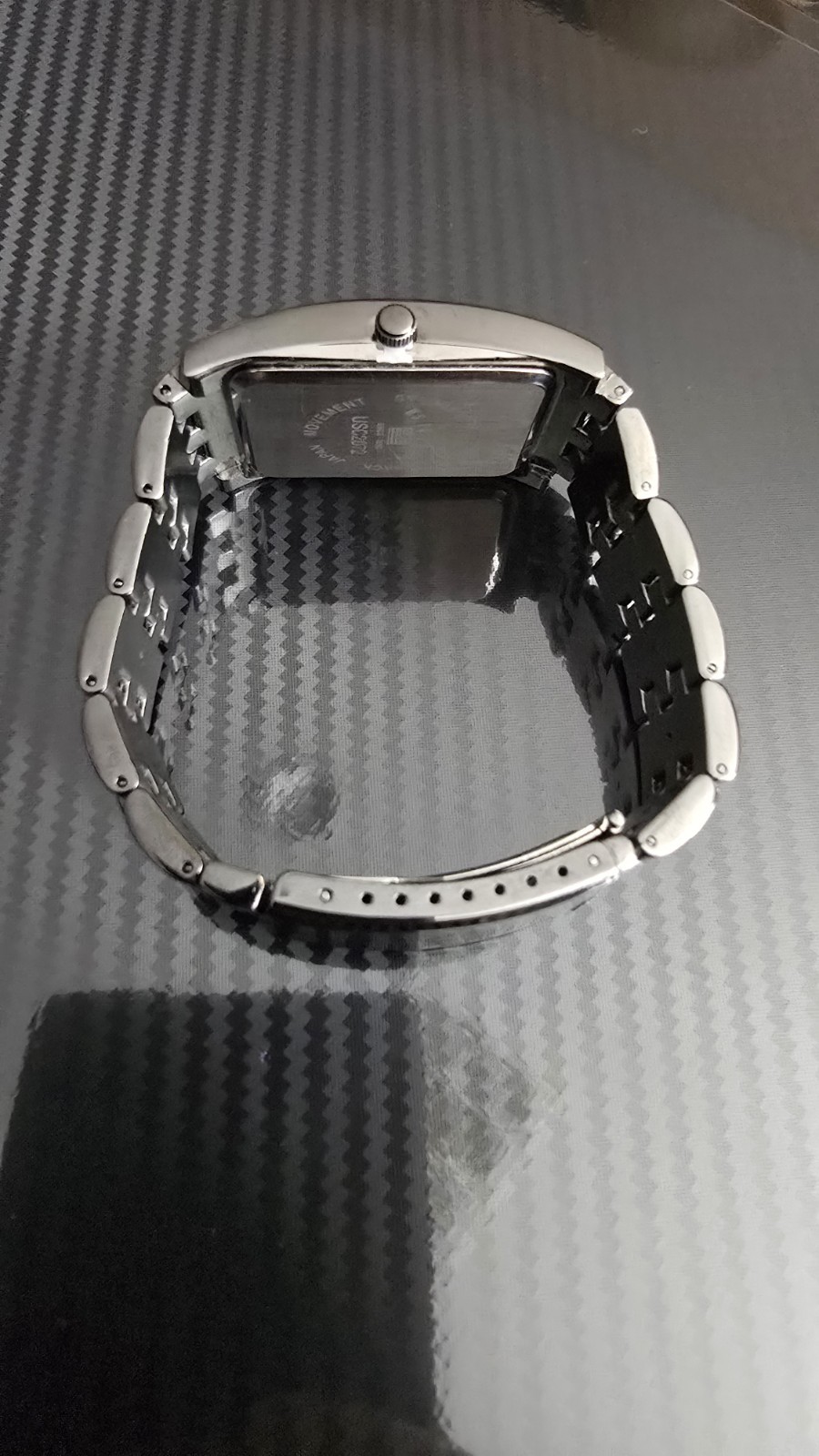 U.S. Polo Assn. Men’s Black Dial Quartz Watch, Stainless. Running, Good Battery.