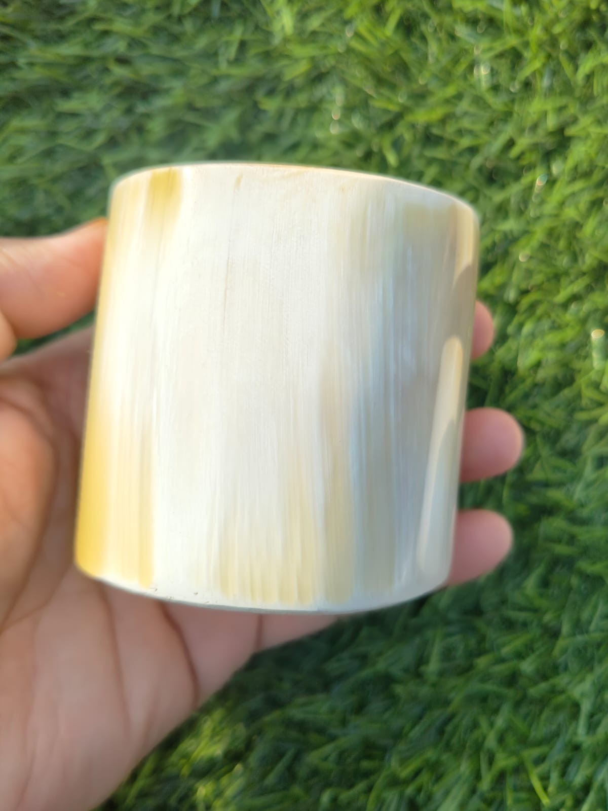 Natural Buffalo Horn Cuff Bracelet Horn Bangle Ethnic Jewelry Bangle Mix White