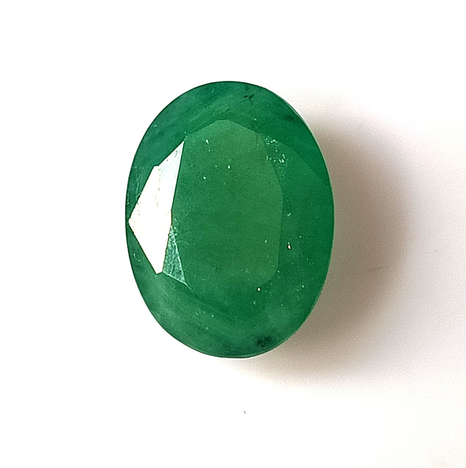 9.35 Carat Natural Untreated Emerald Oval Cut Faceted Loose Gemstone 12.3X16.4mm