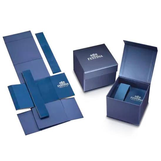 Festina Prestige F204922 Mens 48.5mm Gold Stainless Steel Blue Chrono Dial