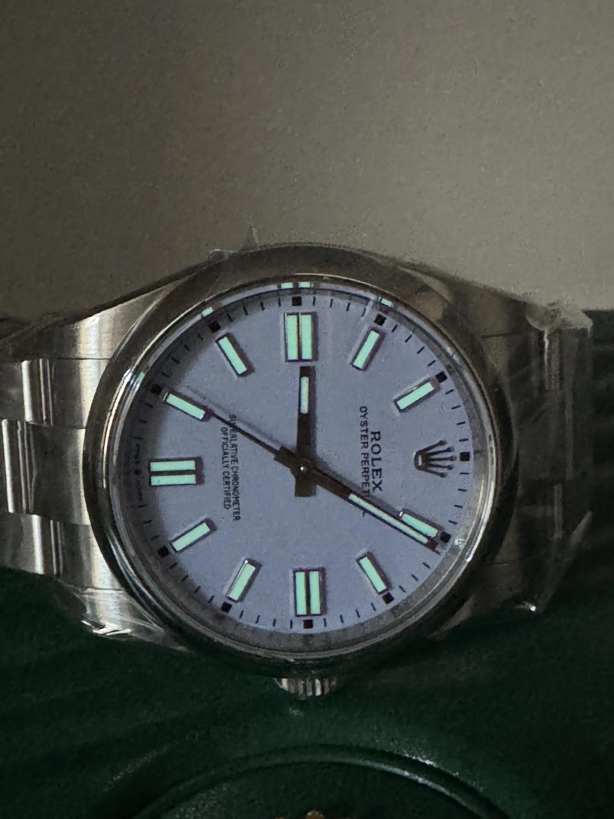 Rolex Oyster Perpetual 41mm 124300 Custom Lavender Dial Box & Papers + Original