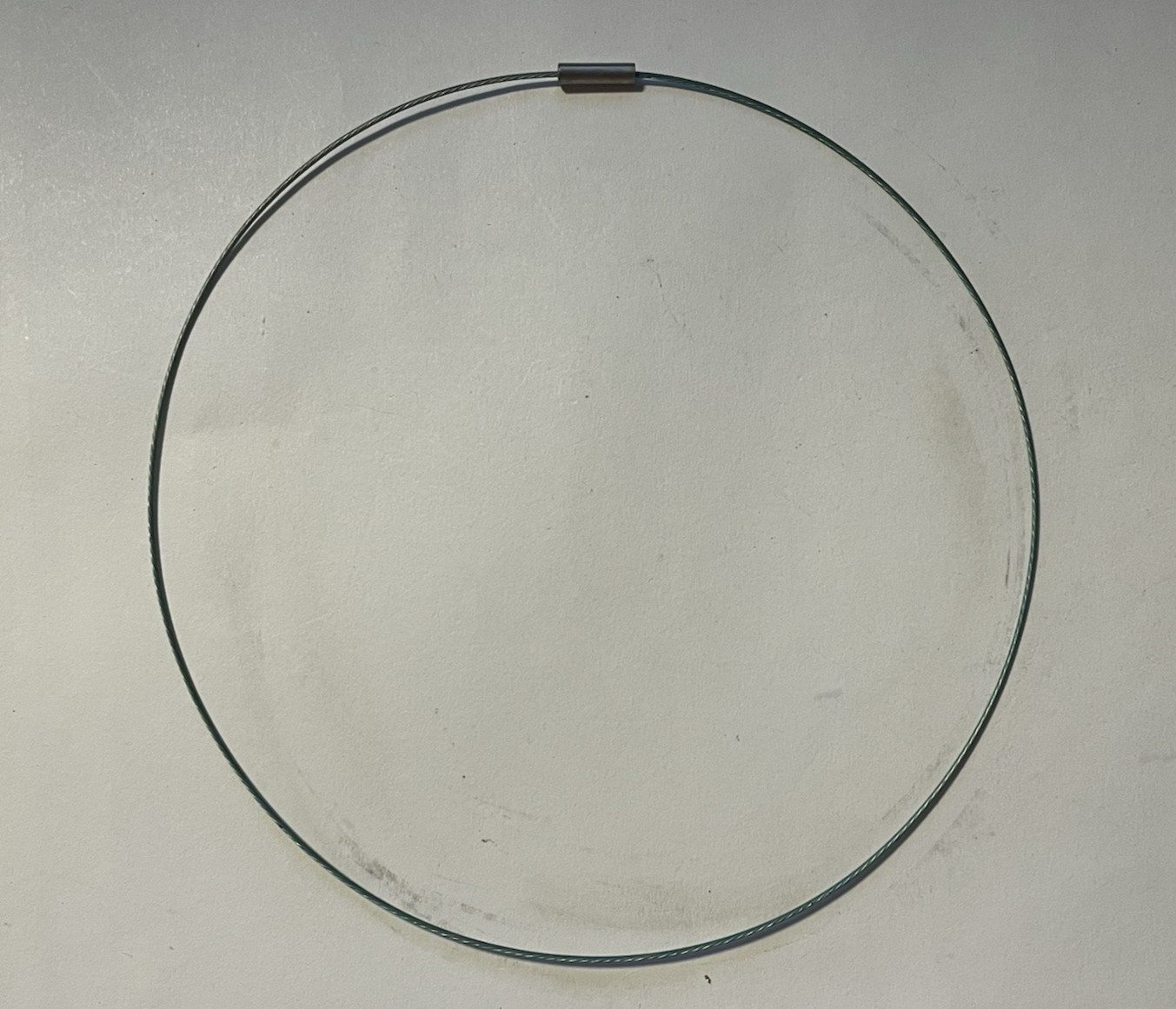 2 Colors Coated Metal Wire Barrel Clasp Neck Wires Necklaces 18″ Each (D248)