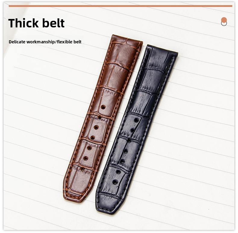 Quality Genuine Leather Watch Strap Mens Band 20 22mm for Maurice Lacroix Pontos