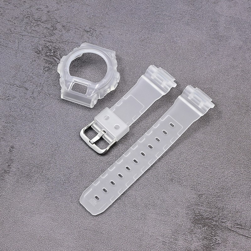 Case + Strap for Casio DW-6900/6600/6930 TPU Resin Watch Band Bracelet Shell