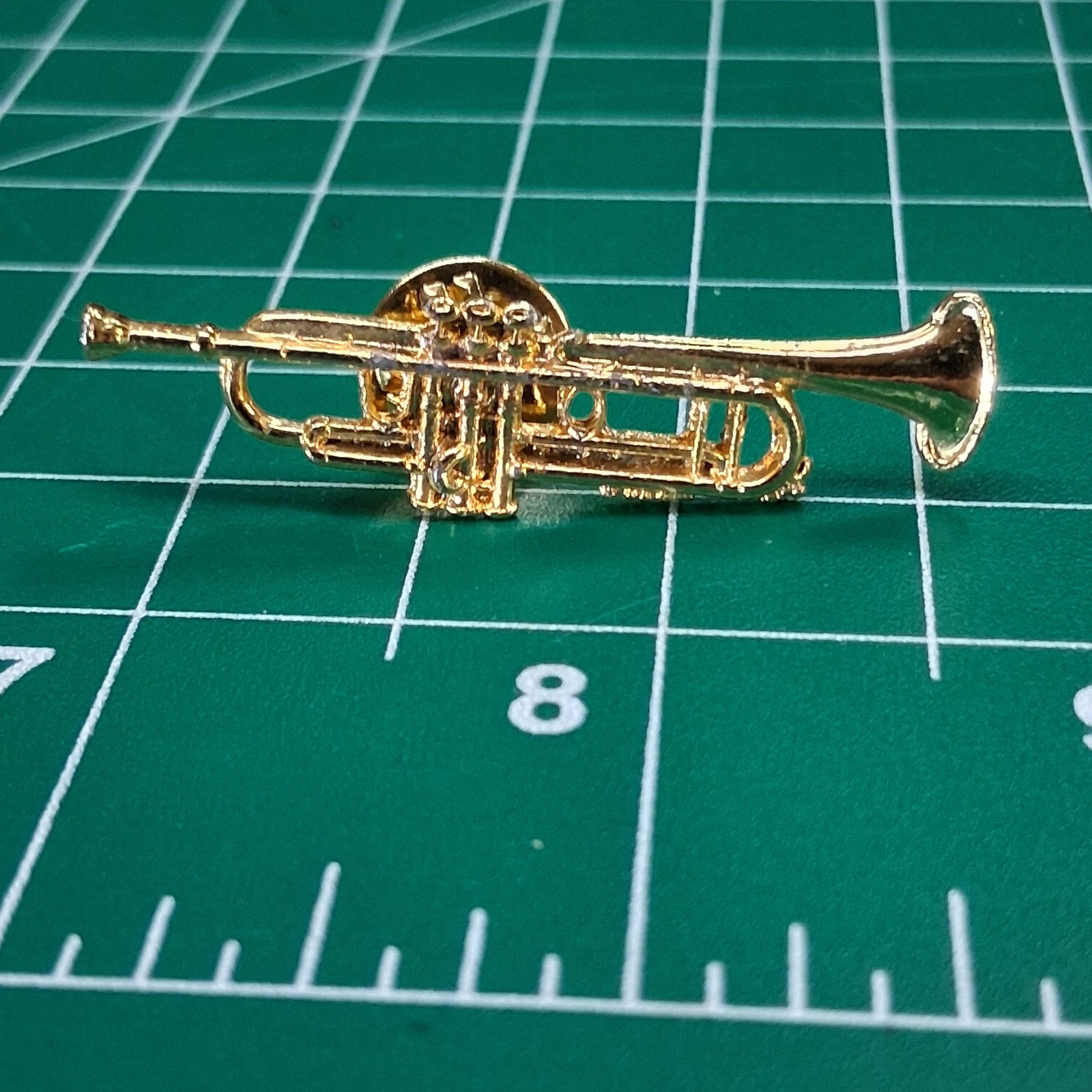 Vintage Future Primitive Gold Tone Trumpet Design Pin