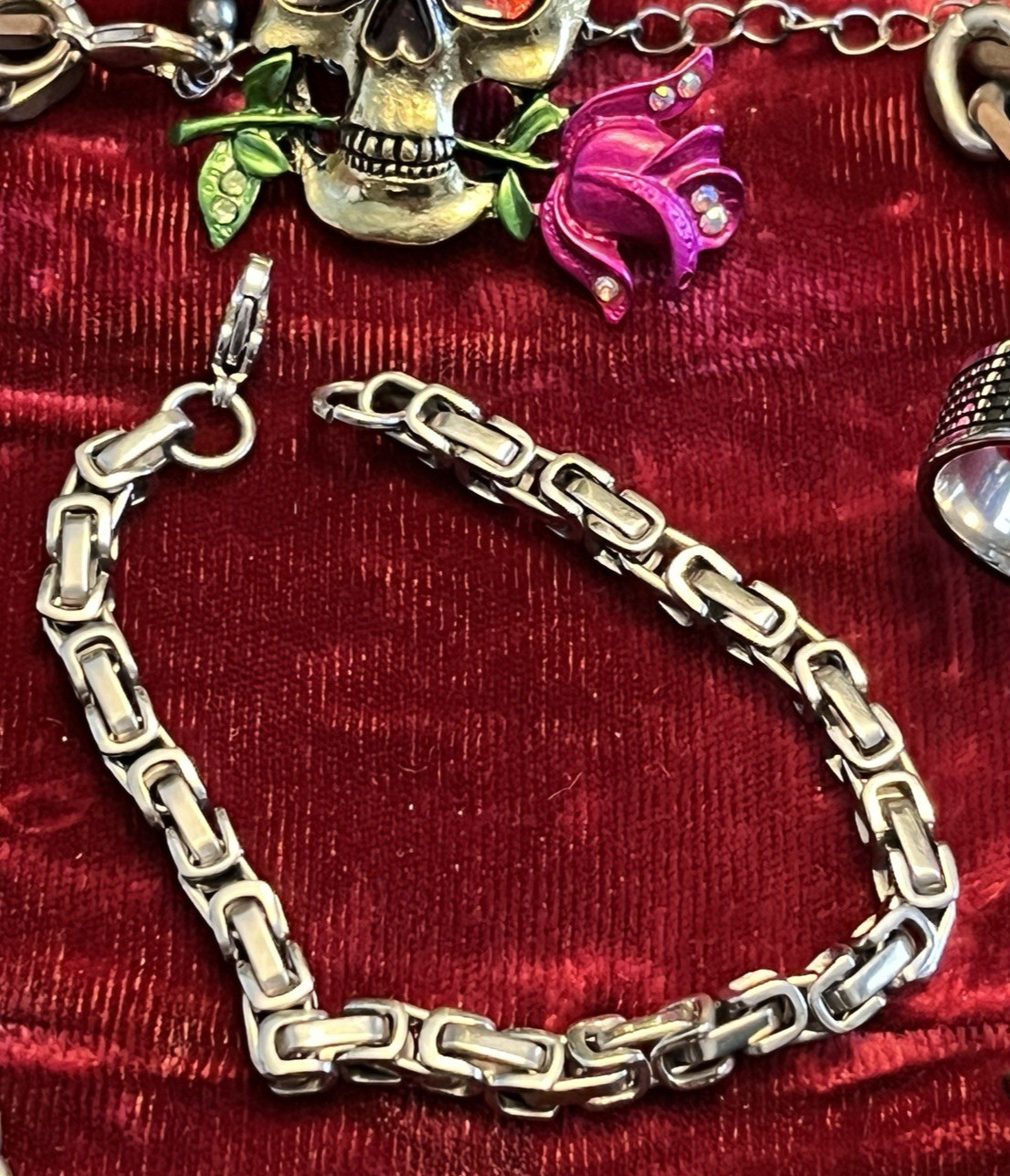 Mixed JEWELRY Lot Goth Biker Rock To Modern FASHION Metal Rhinestone 20 pc