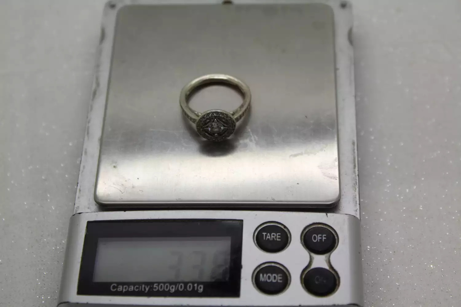 PANDORA ALE .925 S.S. VINTAGE ALLURE HALO CZ size 5 #