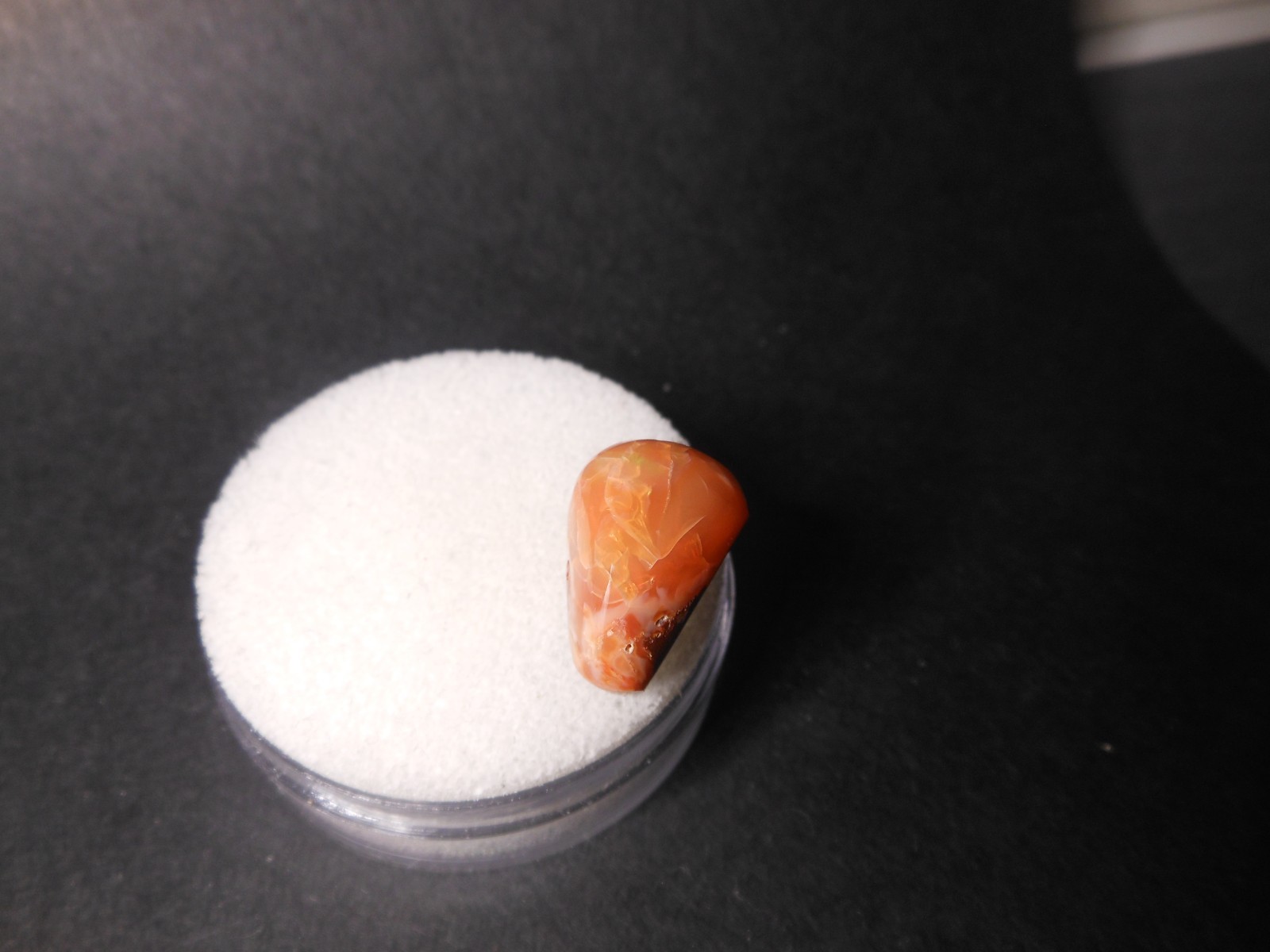 18ct Orange Mexican Fire Opal Polished Nugget 19.5×12.3×12.2mm