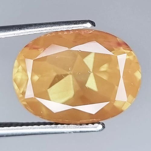 6.10 Ct.Ultra Huge Natural Oval Shape 9.61 x 13.30 mm Brown Mix Green Andesine