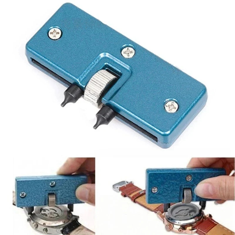 Watch Back Case Opener Adjustable Tool Press Closer Remover Wrench Kit