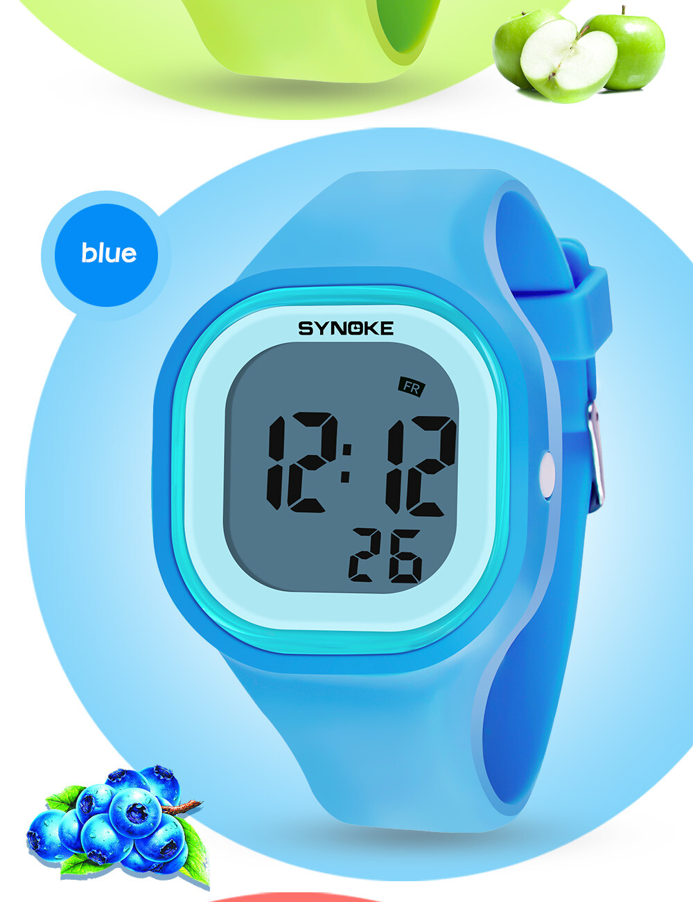 Male and Female Digital Sports Watches LED Electron Luminous Silicone Watches US