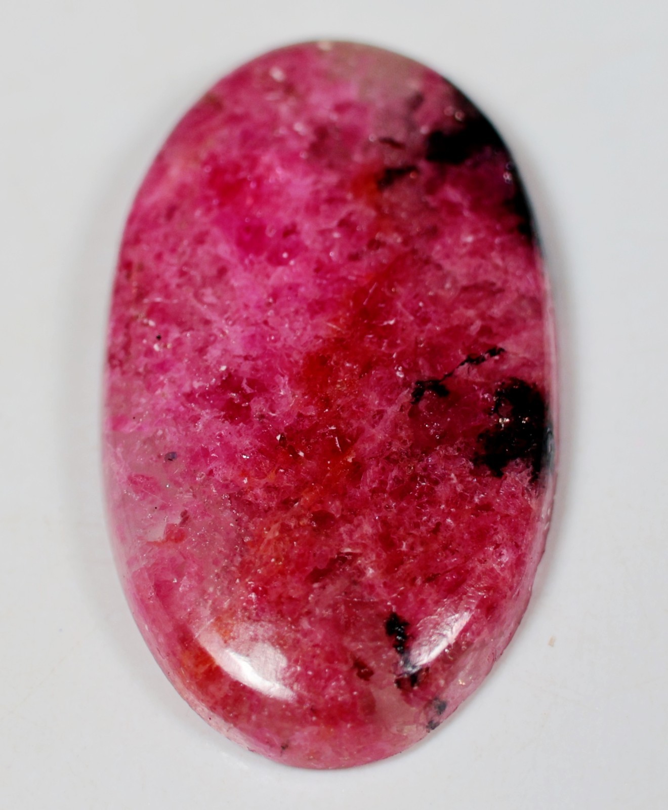39 Ct 5X19X33 mm Natural Designer Rhodonite Oval Cabochon Gemstone DJ-112