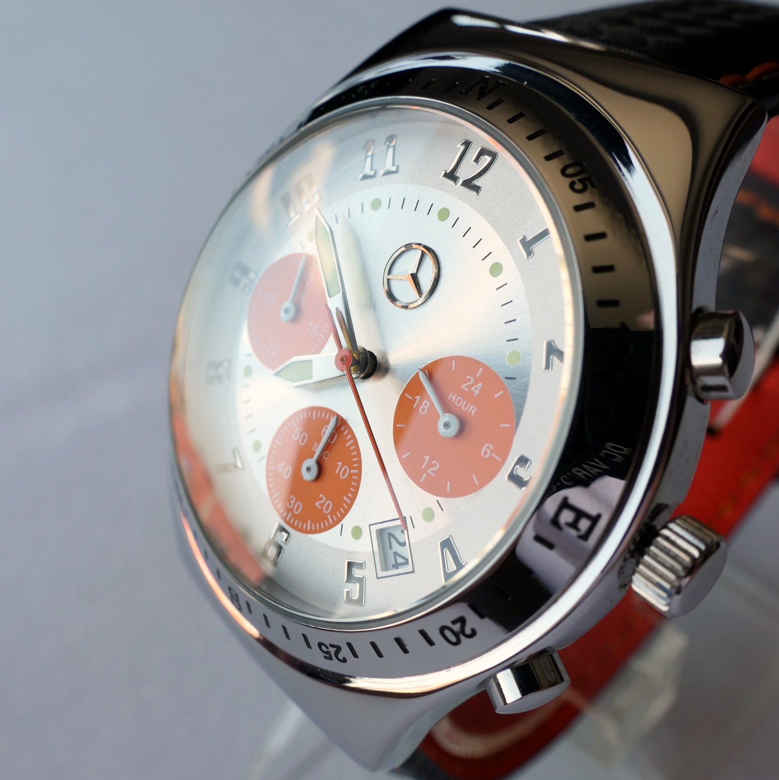 Mercedes Benz AMG Motorsport Racing Car Accessory Sport Design Chronograph Watch