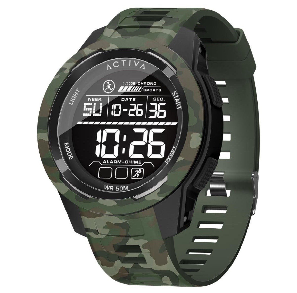 Activa X Invicta Men’s 45mm Camouflage Digital Watch (ACW8105MC-001- NEW