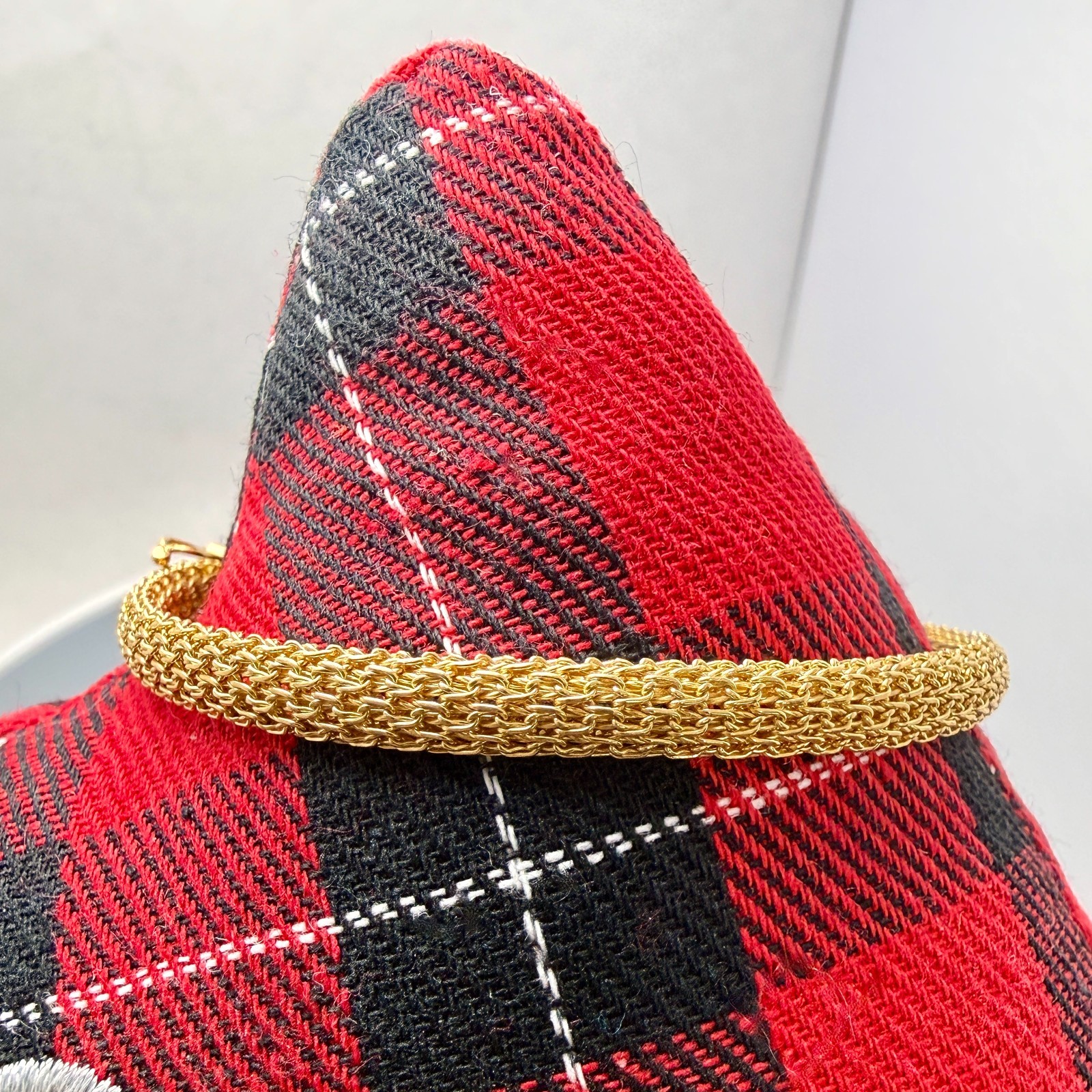 18K Italy Yellow Gold 5mm Mesh 7″ Bracelet 12.2 grams