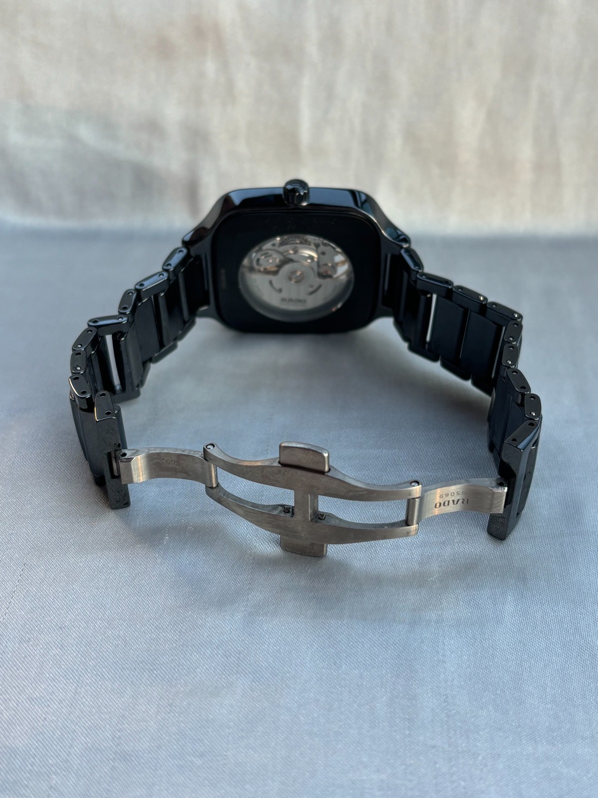 Rado True Square Automatic Open Heart Skeleton Black Dial Men’s Watch R27086162