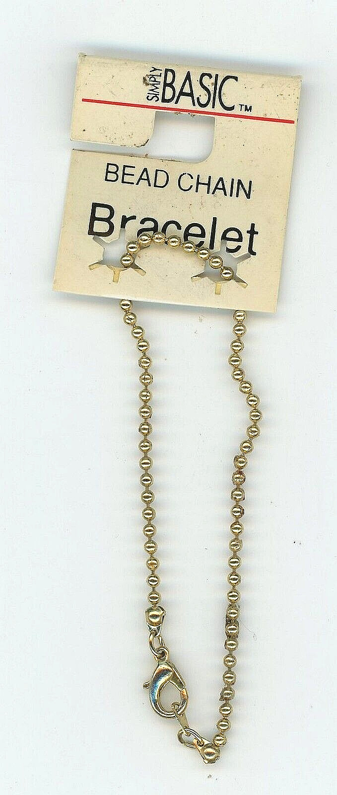 Basic Bead Chain 7 1/2″ with Clasp Brand New B6-A5