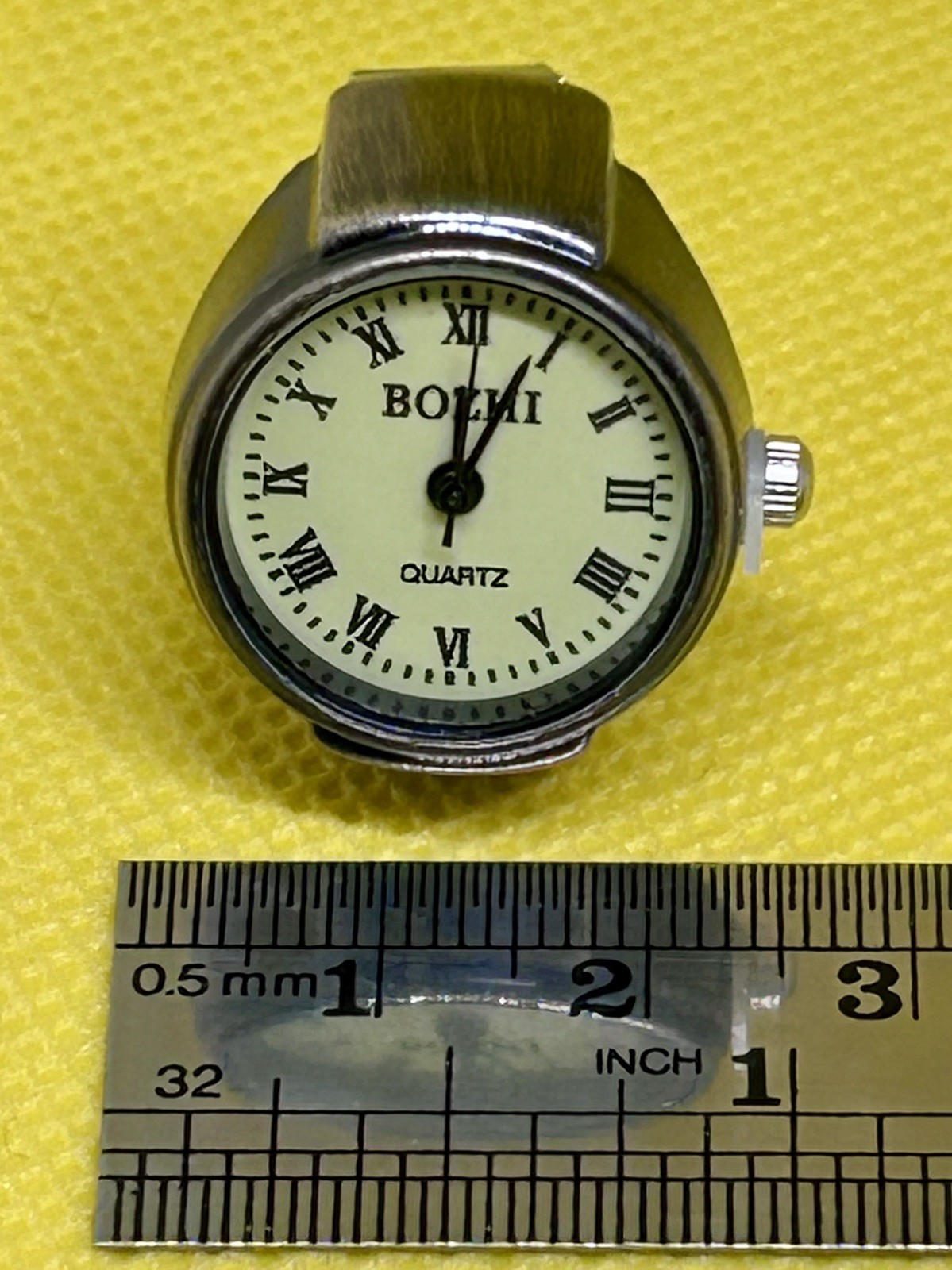 BOZHI Quartz Ring Watch,Bronze Tone, Finger Watch. Unisex. New. Never Used.