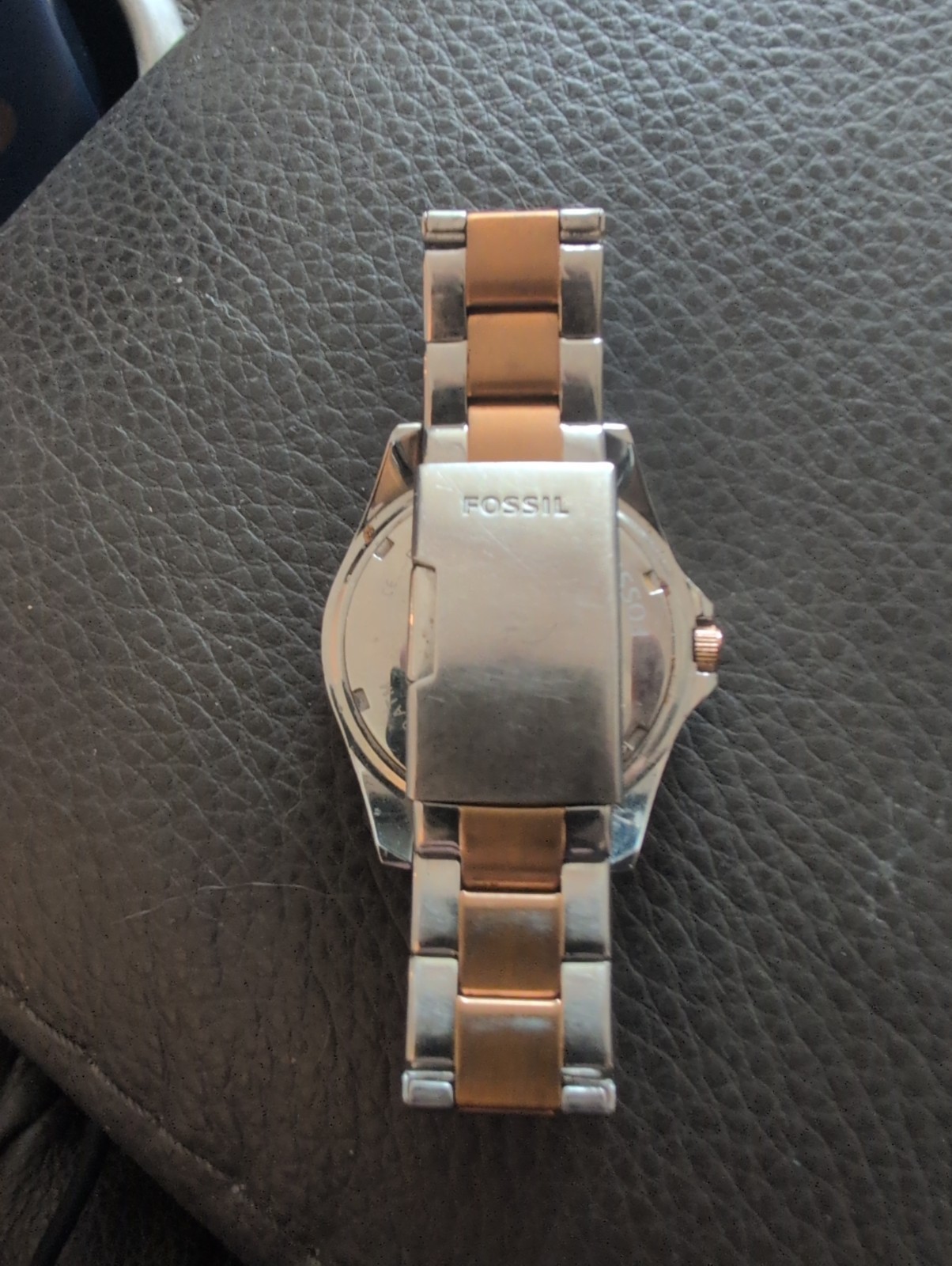 Fossil Riley ES2787 251403 Women Stainless Steel Analog Silver Dial Wrist Watch