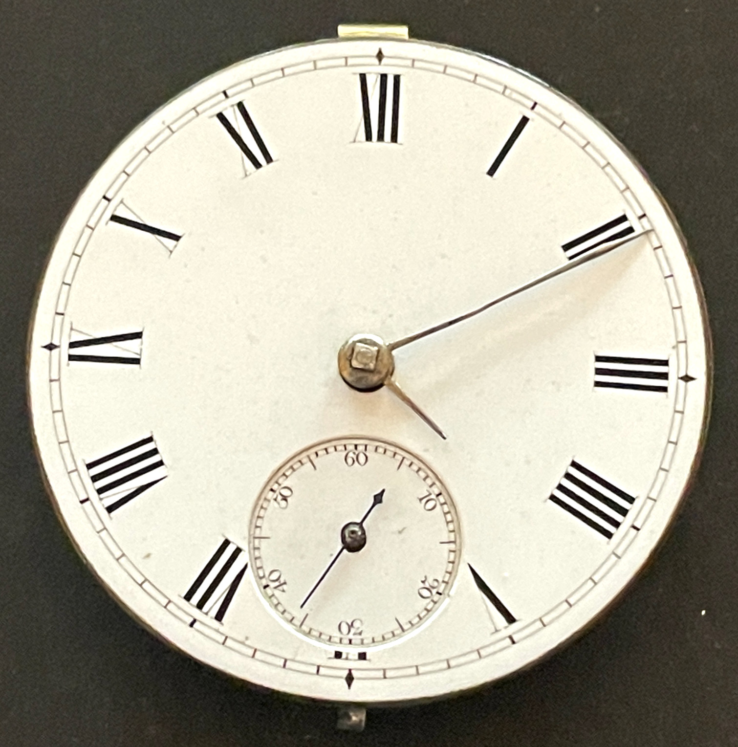 Vintage Clarke & Co. London Fusee Pocket Watch Movement Good Balance 41.2mm