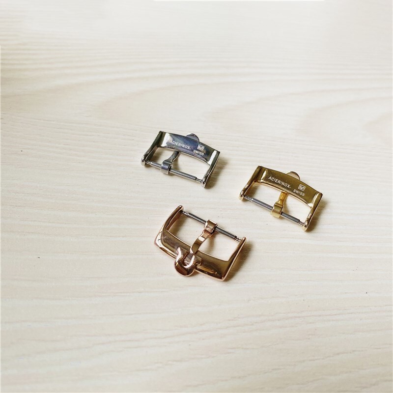 New 14mm 16mm 18mm 20mm Stainless Steel Watch Strap Buckle For Omega Silver