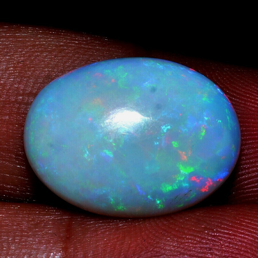 11.93 Cts Natural Ethiopian Opal Play of Colors Finest Quality GTL CERTIFIED Gem