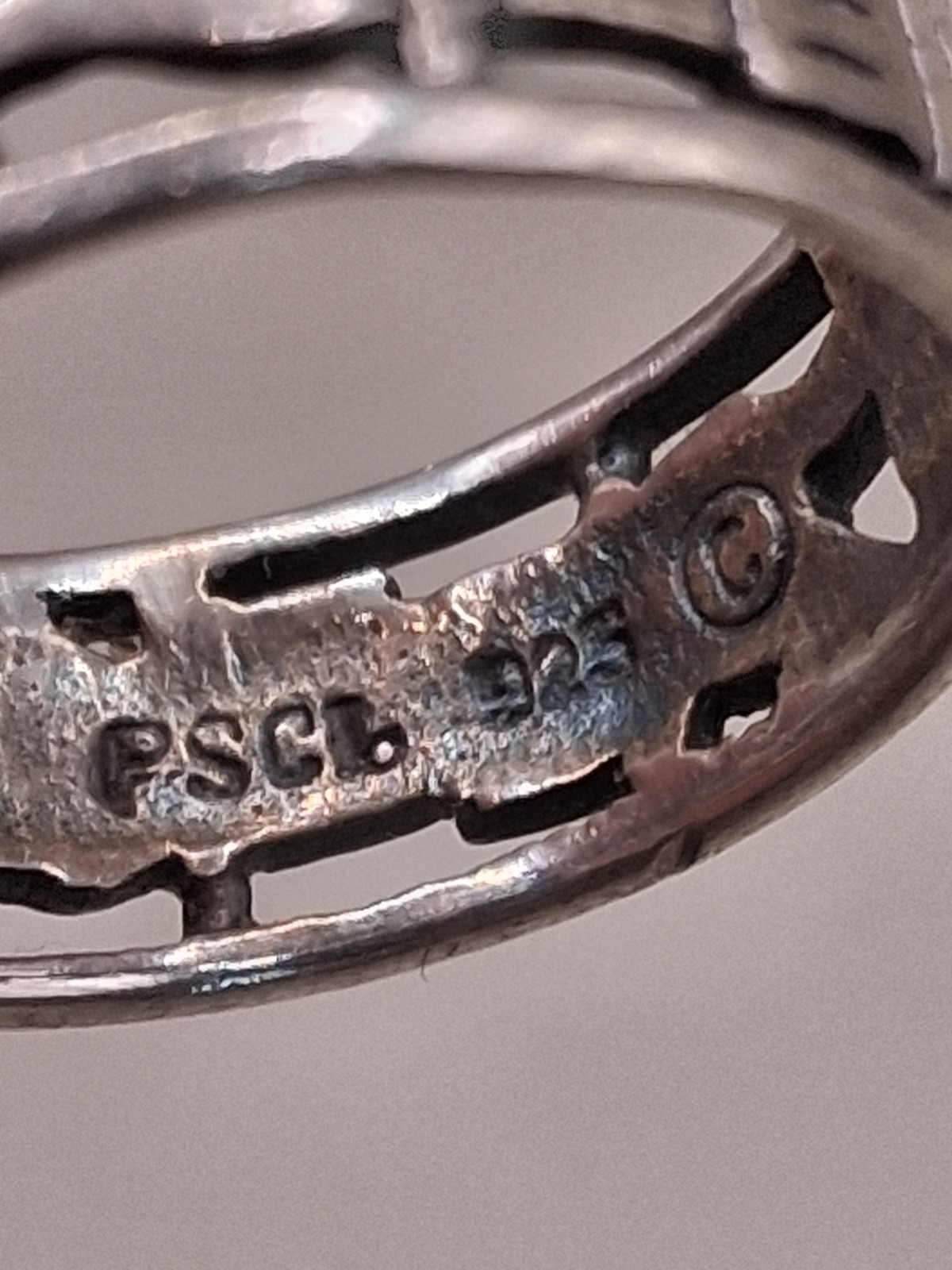 Peter Stone Claddagh Ring Sterling Silver Size 5.5